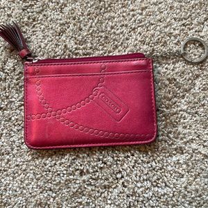 Coach Card Holder Key Chain
